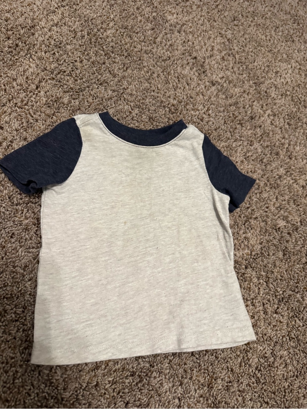Old Navy Two-Tone Short Sleeve Tee - Navy & Light Gray